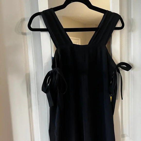 299 Helmut Lang Women's Side Tie Tank Jumpsuit Size XS Color Black - Picture 9 of 12